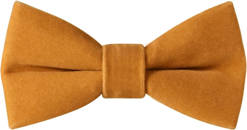 PACGOTH Store Pre-Tied Velvet Bow Ties for Toddlers - Solid, Adjustable Child Bow Ties With Gift Box - Image 3